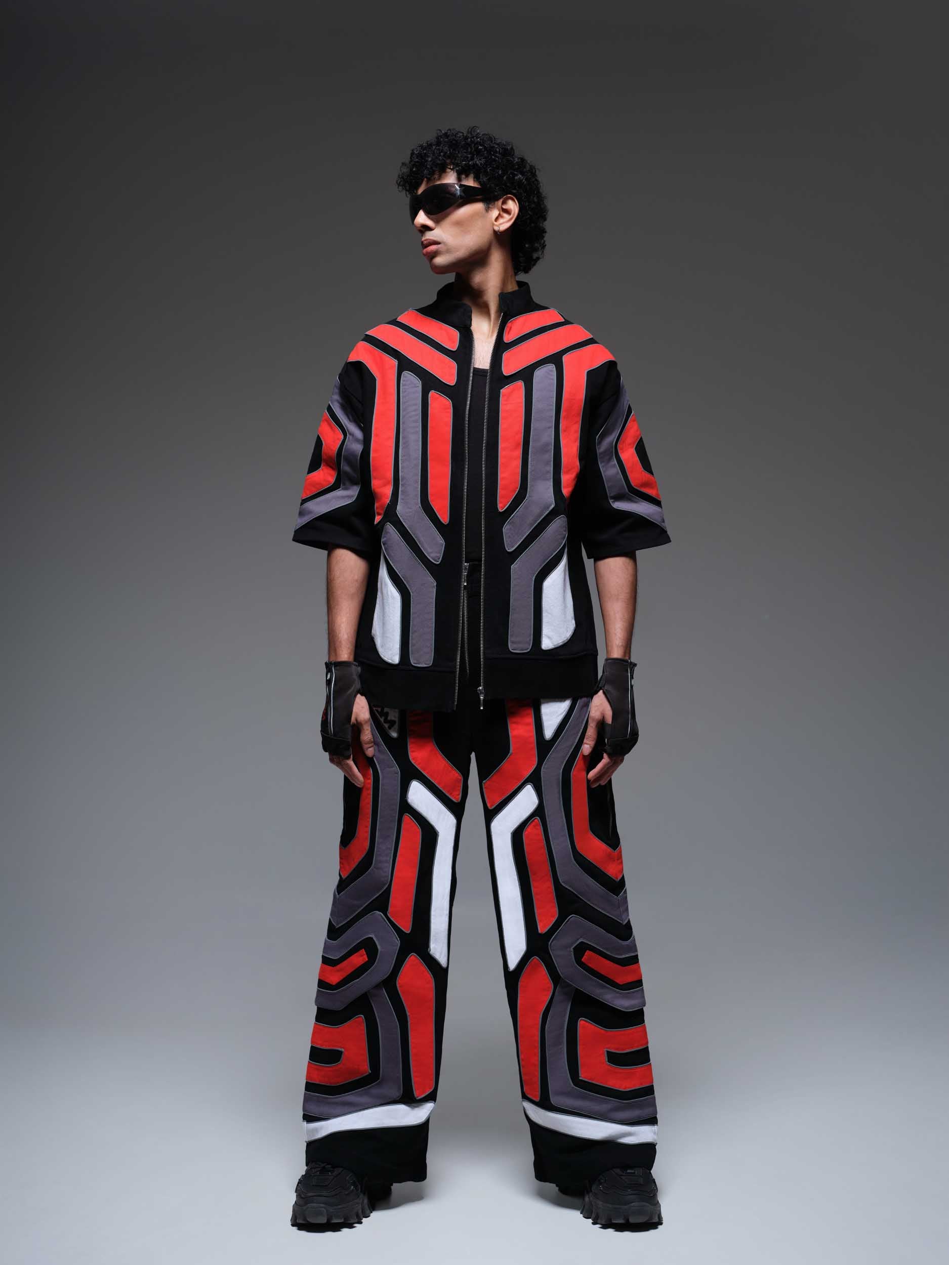 Red domino set 0.1, featuring a collection of classic red dominoes with black dots, neatly arranged.