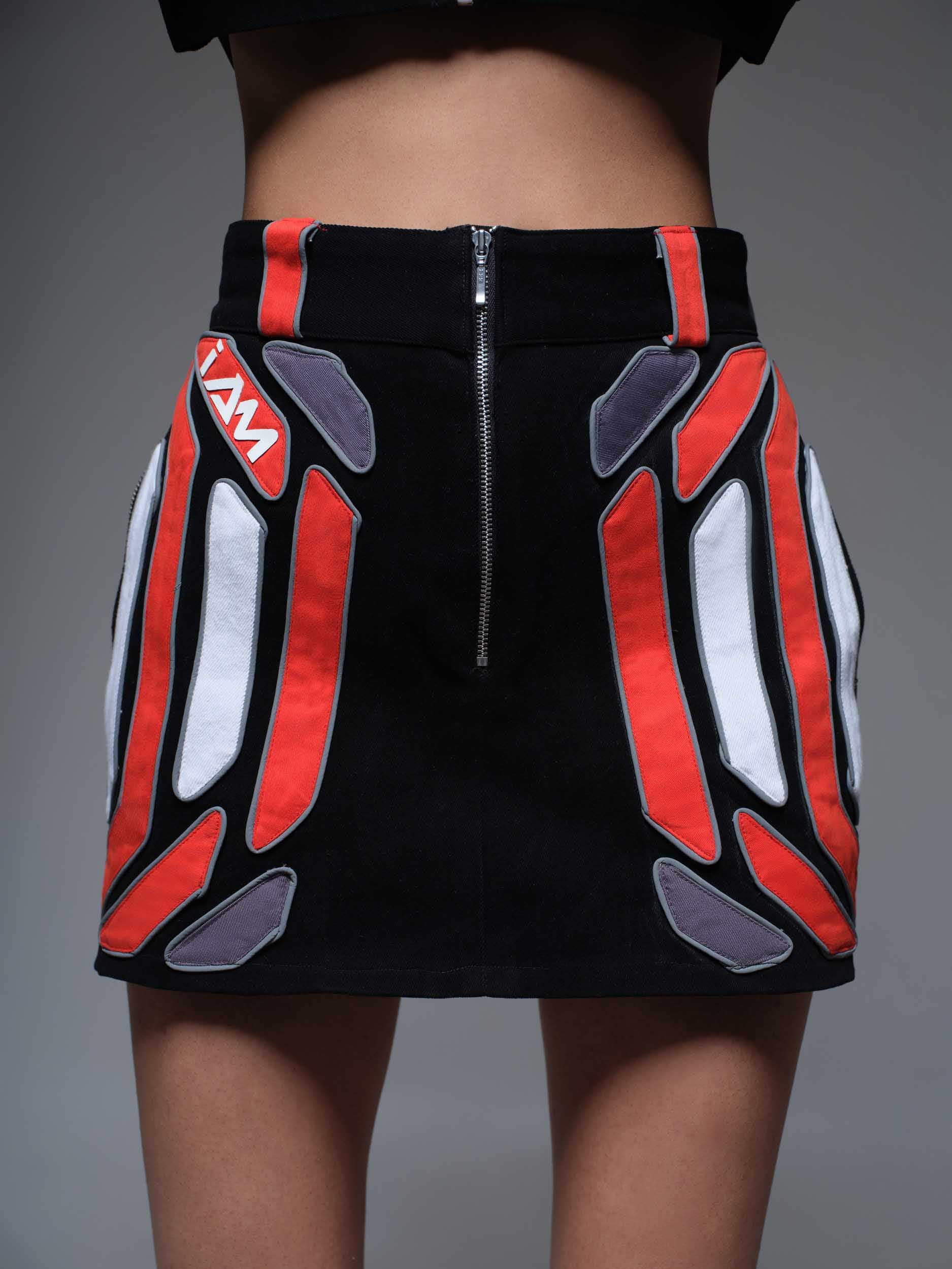 RED DOMINO CROP JACKET