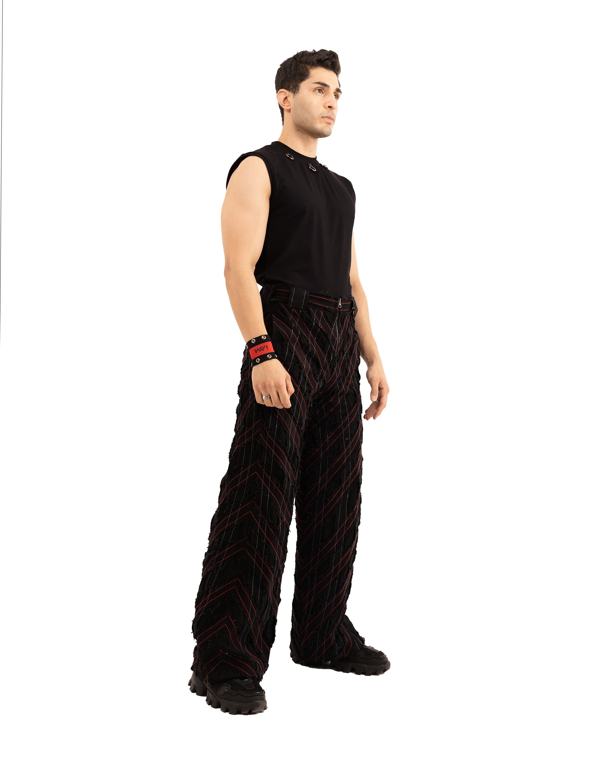 ROPE GRID PANTS