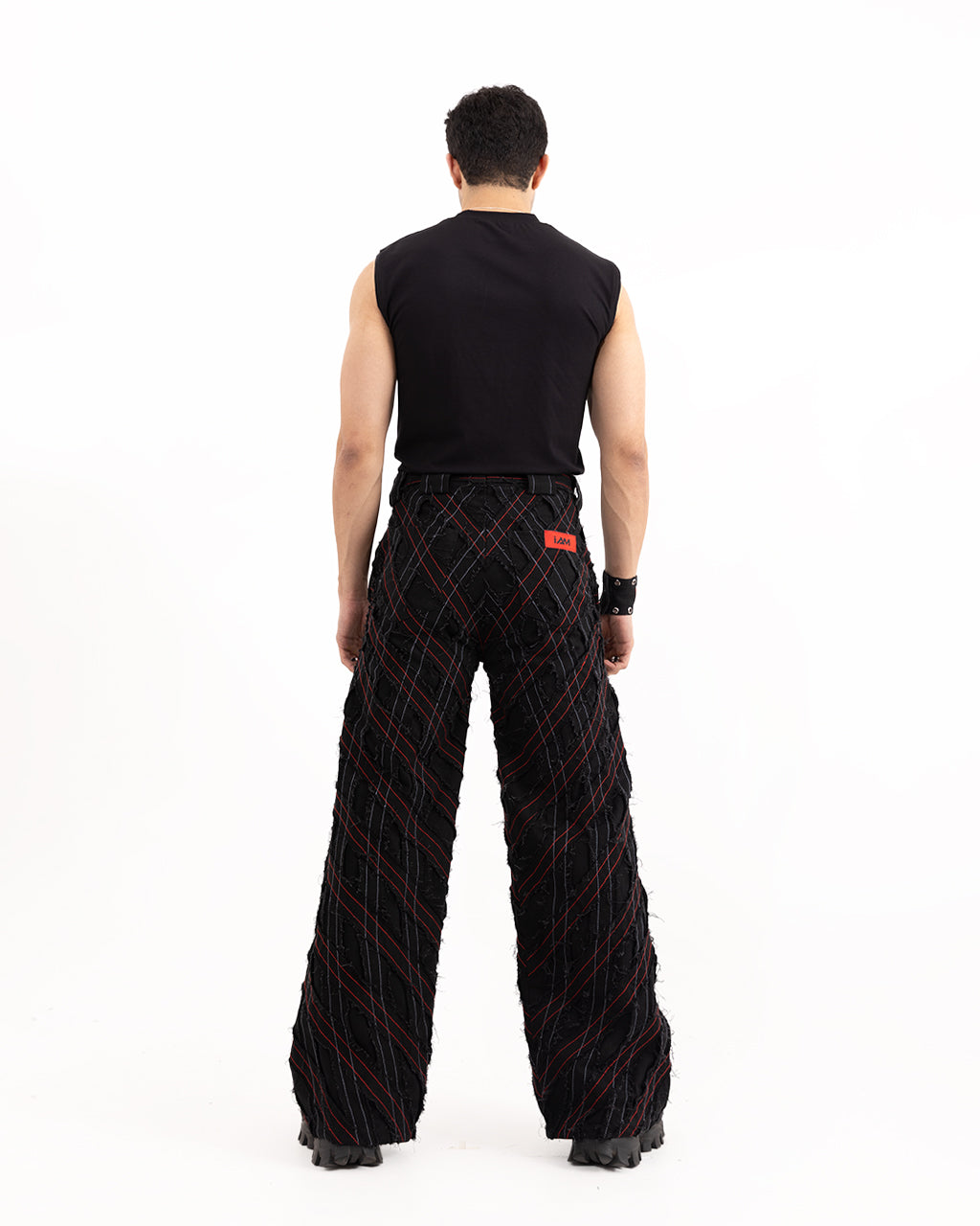 ROPE GRID PANTS (W)