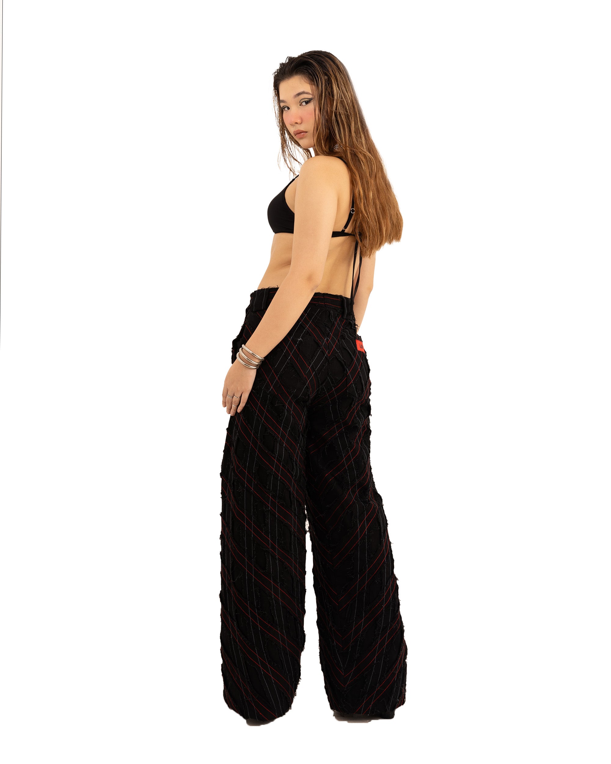 ROPE GRID PANTS
