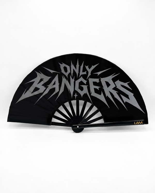 Only Bangers Reflective Handfan, hand fan by iAM