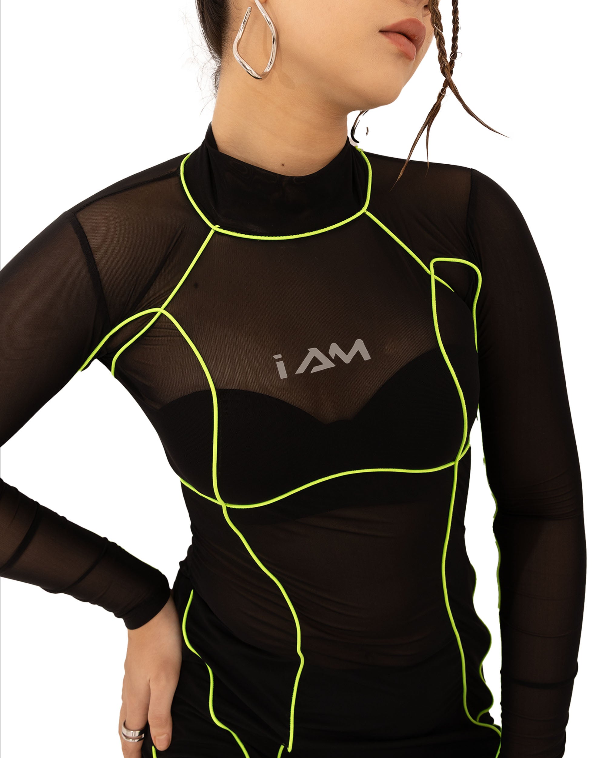 INTERFERENCE DRESS NEON