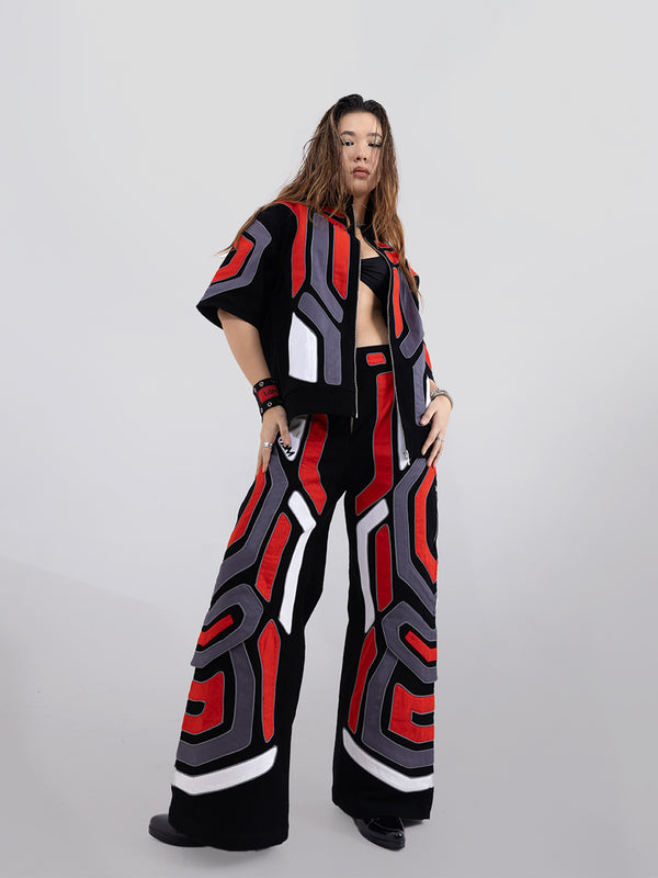 Red Domino Jacket (Women's), co-ord set by iAM