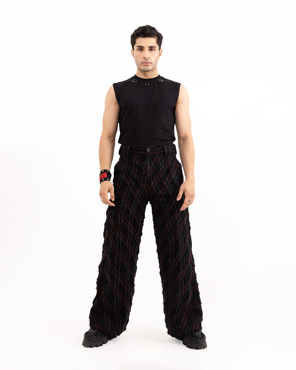 ROPE GRID PANTS
