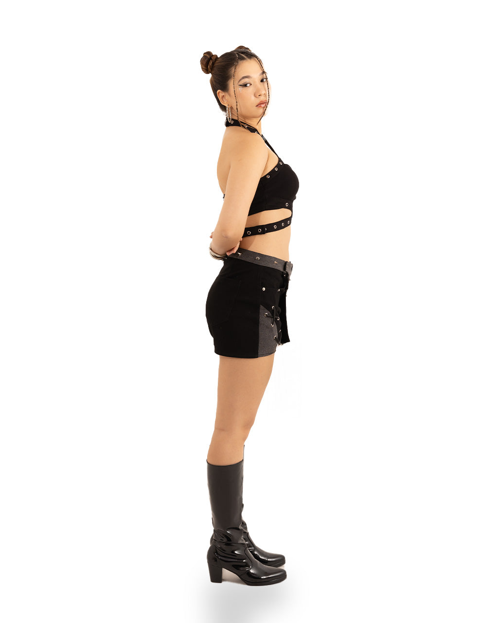 DISTORTION BRALETTE BLACK