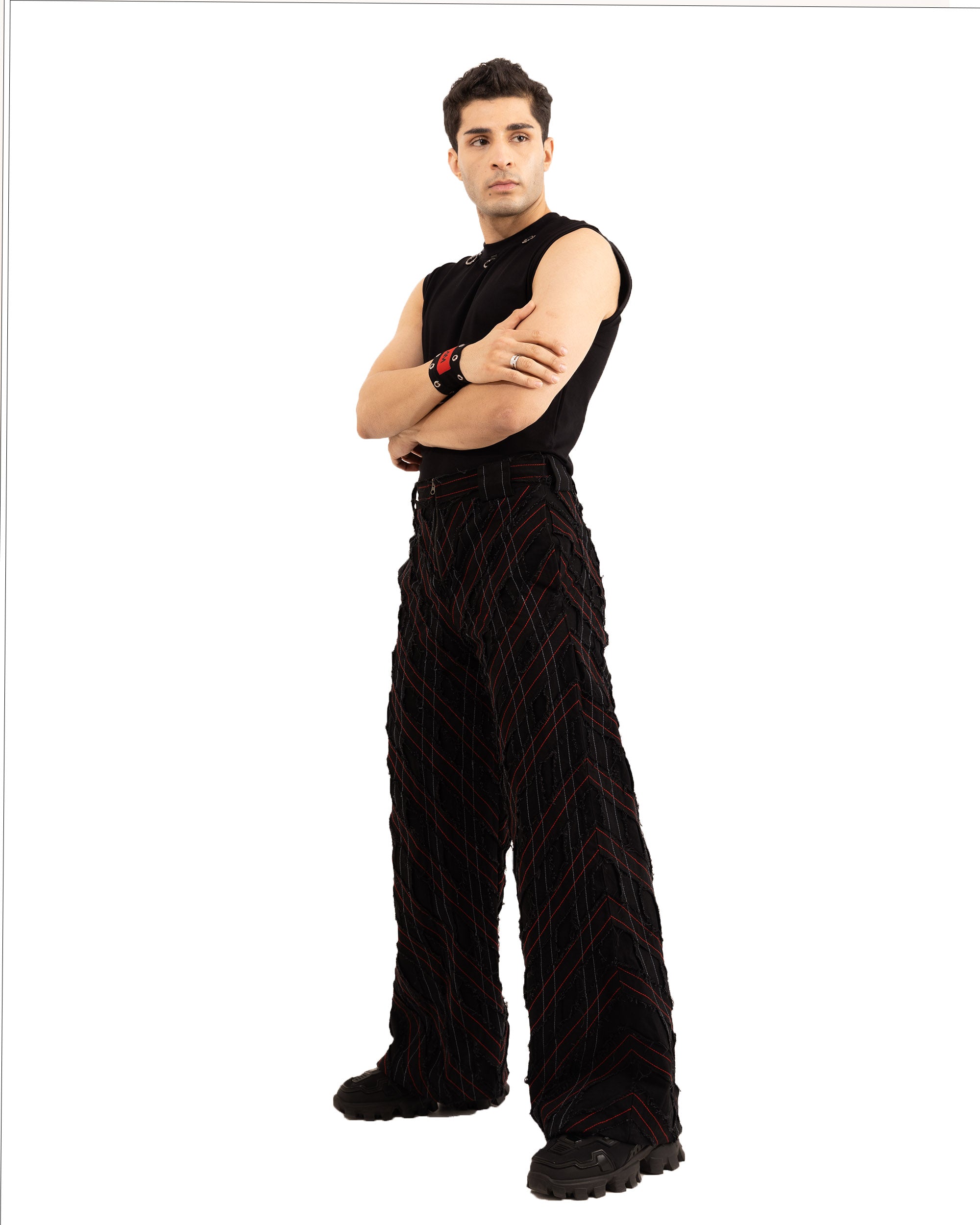 ROPE GRID PANTS
