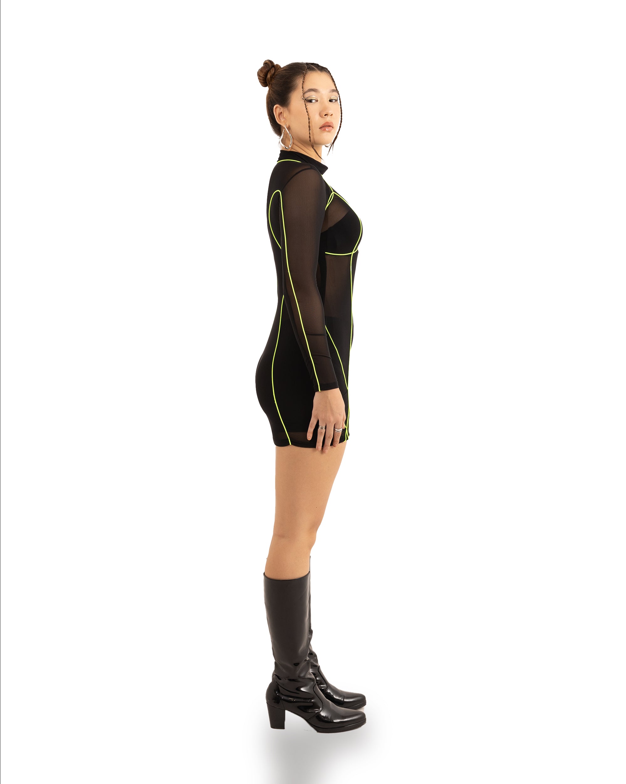 INTERFERENCE DRESS NEON