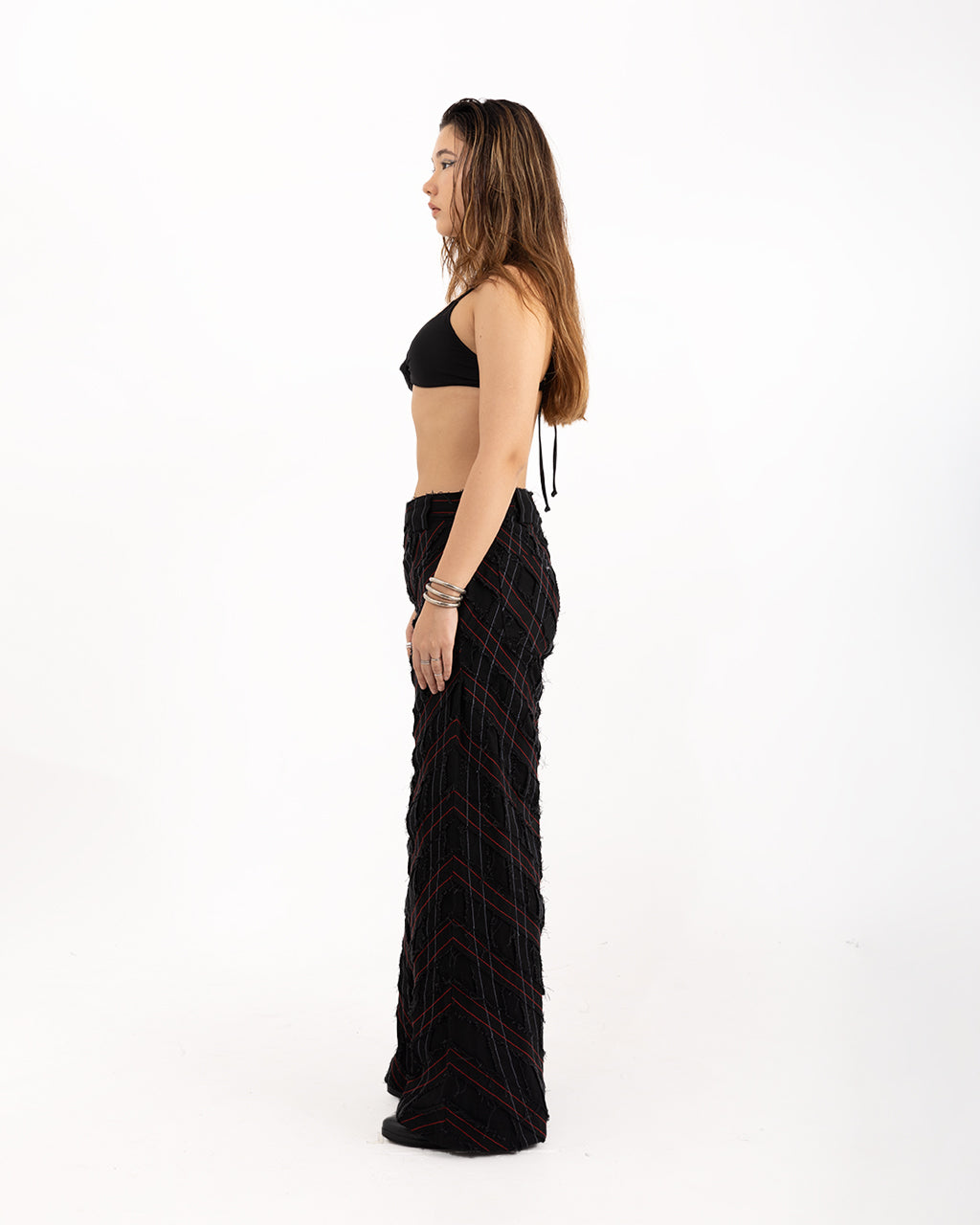 ROPE GRID PANTS (W)