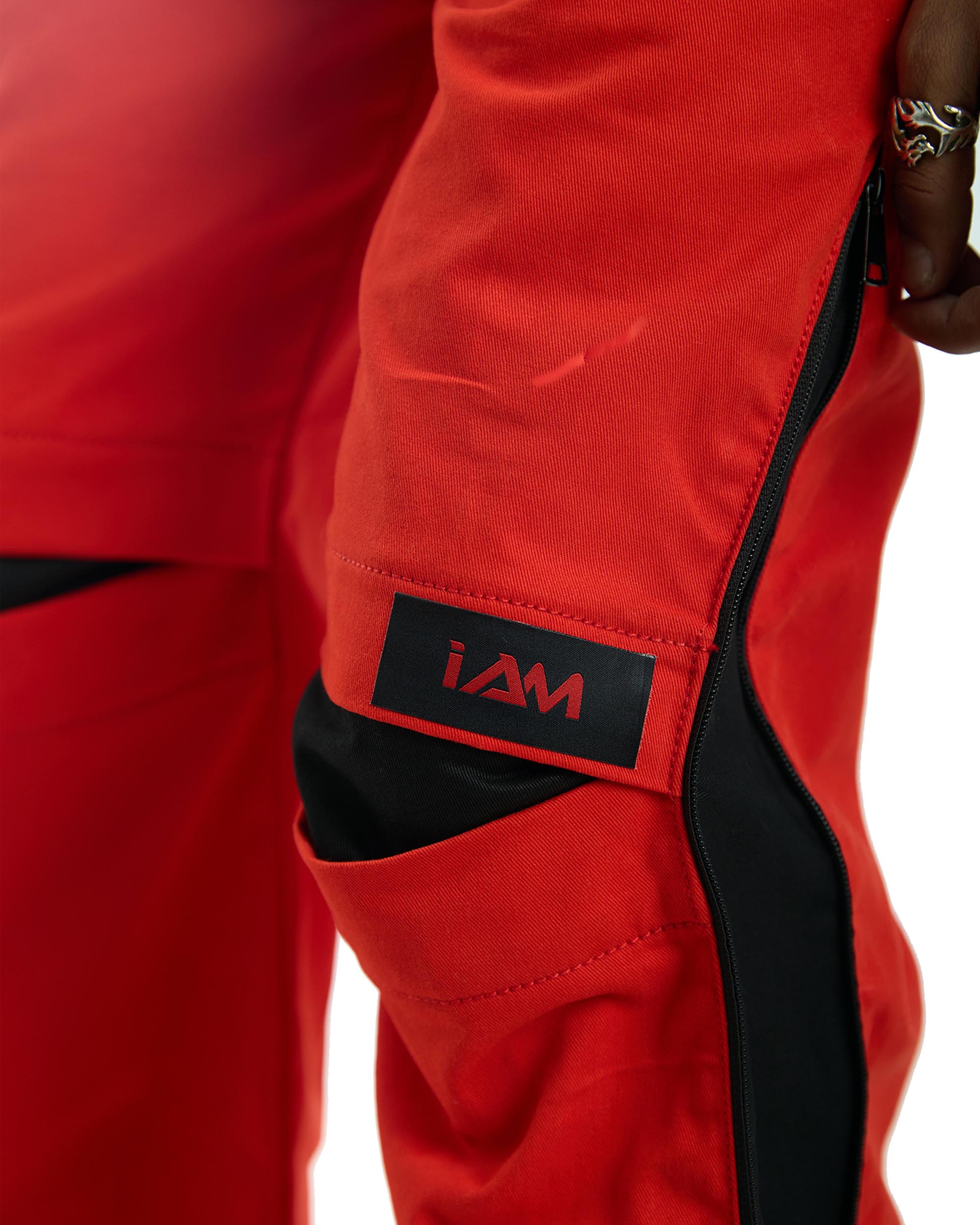 Hot Red Zipper Pants