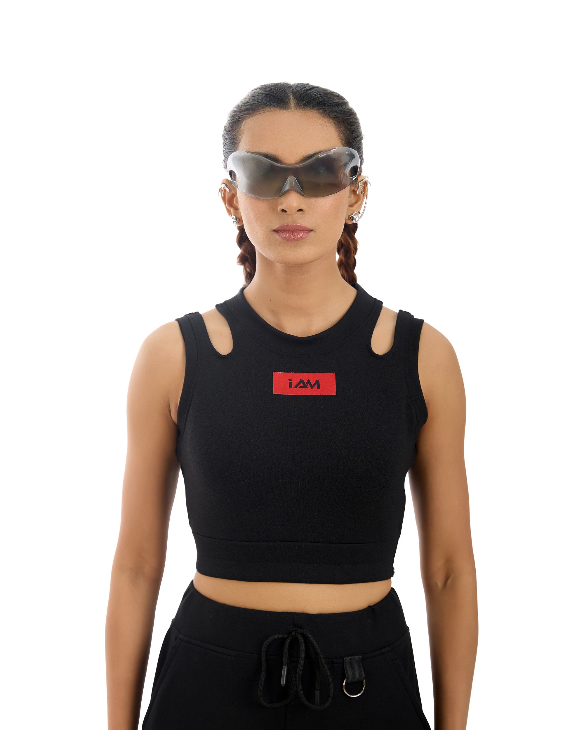 Insurgence Shoulder Cut Crop Top