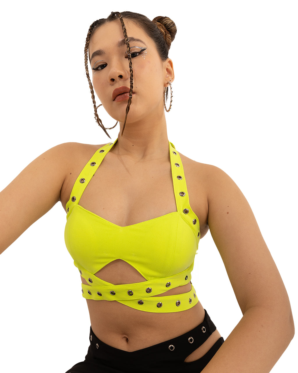 Distortion Bralette Neon, bralette by iAM, view 7