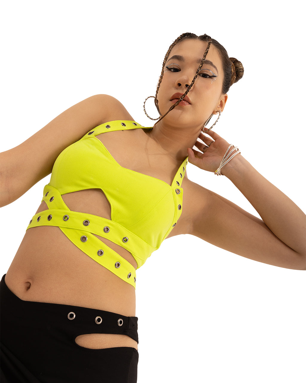 DISTORTION BRALETTE NEON
