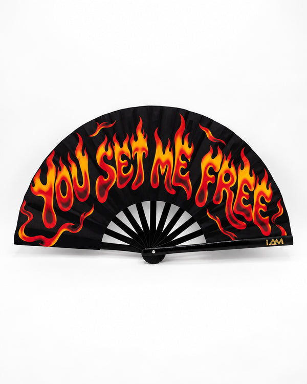 You Set Me Free Handfan, hand fan by iAM