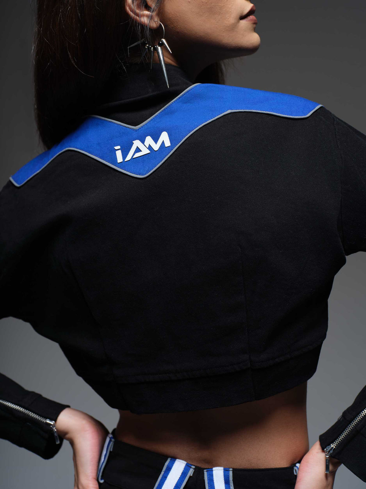 Night Shifter Crop Jacket, co-ord set by iAM, view 5