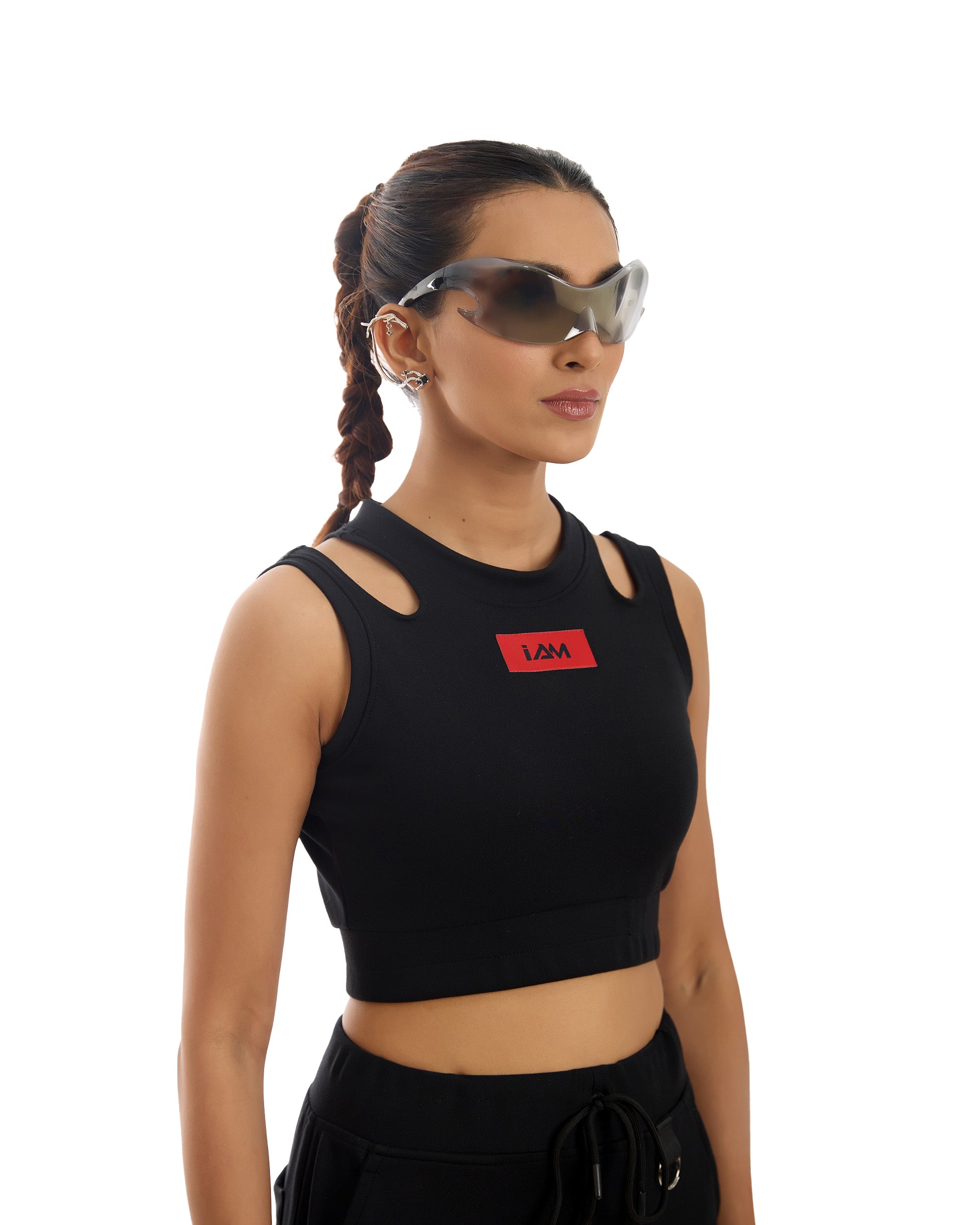 Insurgence Shoulder Cut Crop Top