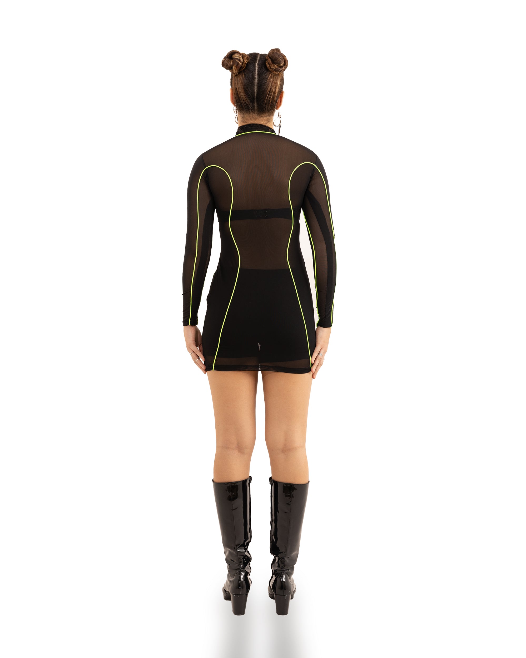 INTERFERENCE DRESS NEON