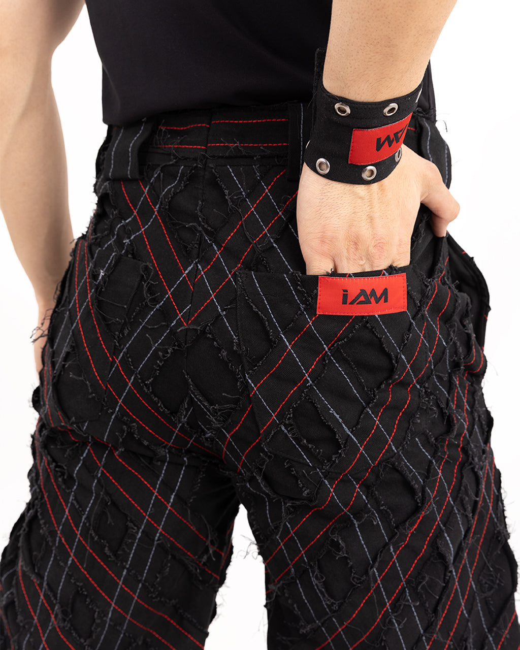 ROPE GRID PANTS (W)