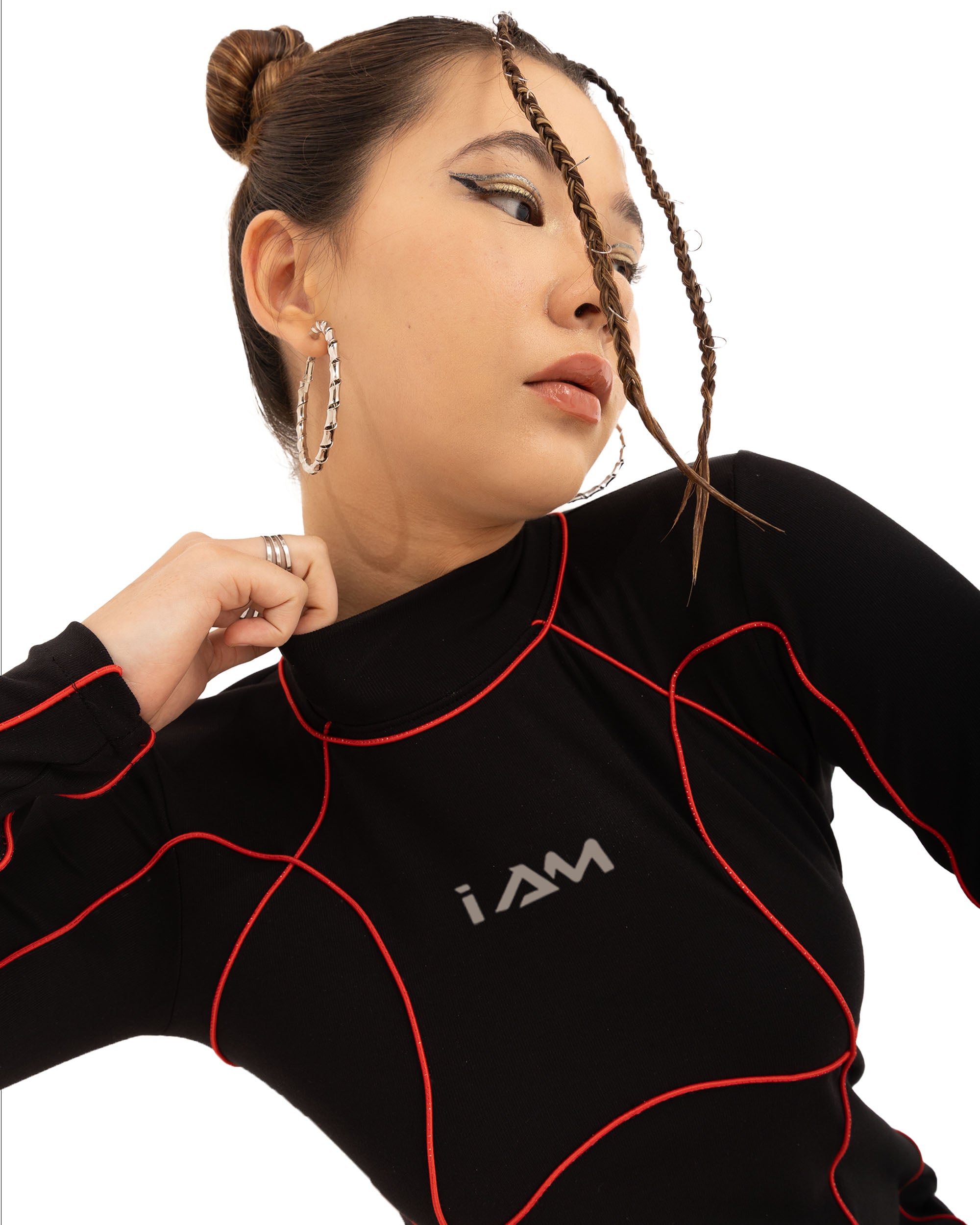 INTERFERENCE DRESS RED