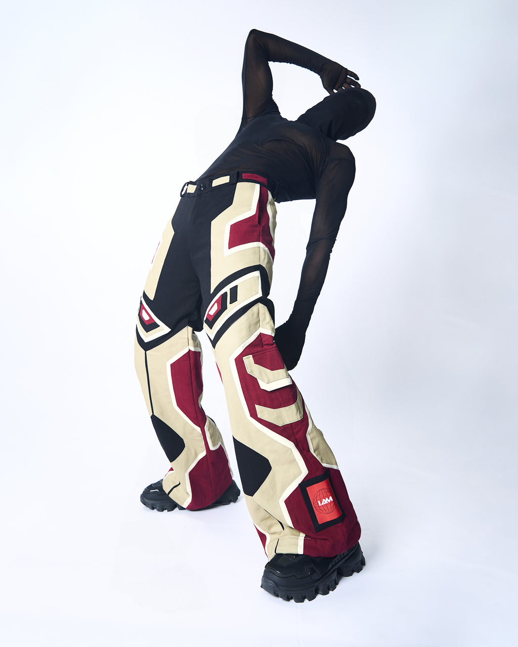 ichiAntiquités Check なり Sarrouel Pants