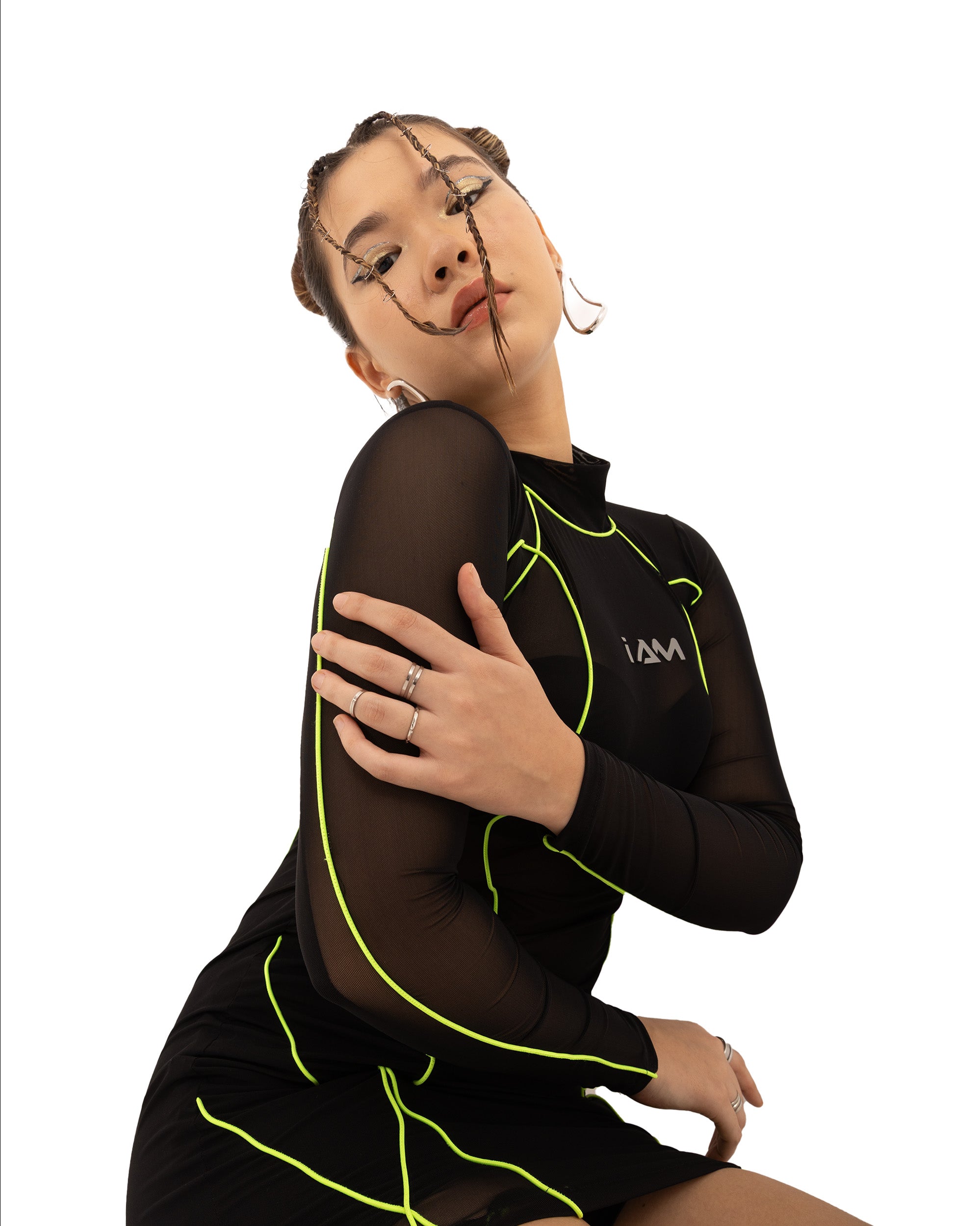 INTERFERENCE DRESS NEON