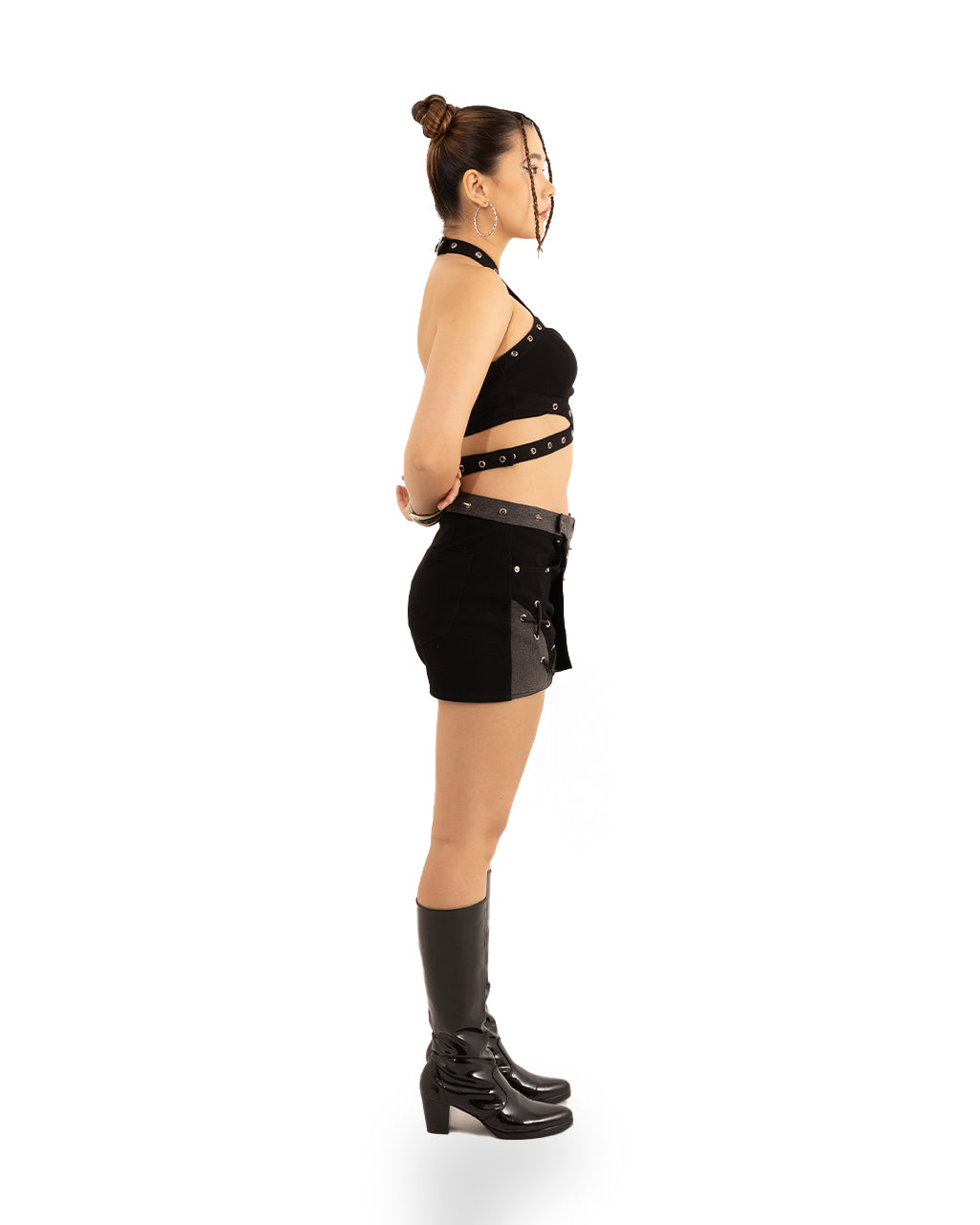 DISTORTION BRALETTE BLACK