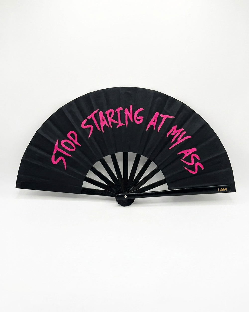Stop Staring At My Ass, hand fan by iAM