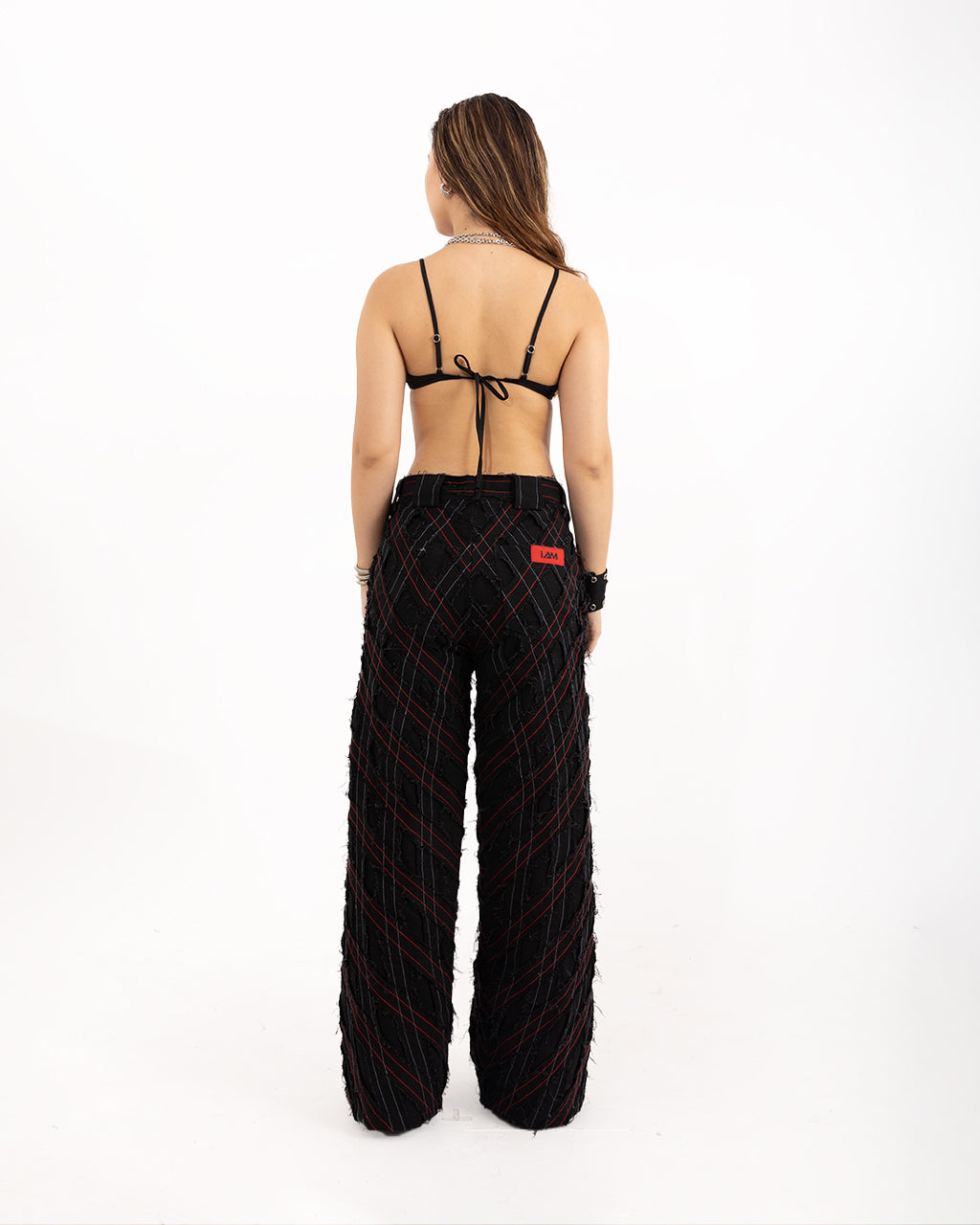 ROPE GRID PANTS (W)